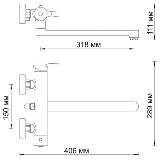 Смеситель WasserKRAFT BERKEL 4802L универсальный  Смеситель WasserKRAFT BERKEL 4802L универсальный