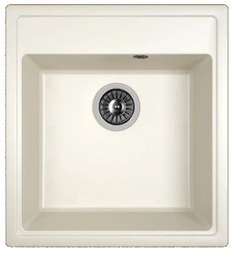 Мойка кухонная из литьевого мрамора Dr. Gans НИКА 470 25.070.B0470.401 47*51 см. белый