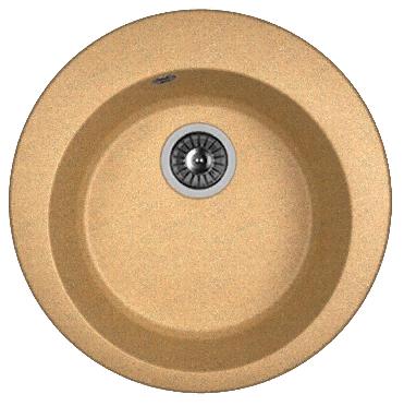 Мойка кухонная из литьевого мрамора Dr. Gans ГАЛА 25.010.B0510.406 51*51 см. терракота