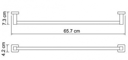 Полотенцедержатель WasserKRAFT LIPPE K-6530  