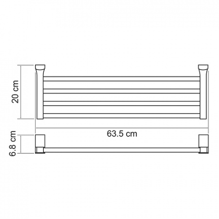 Полотенцедержатель WasserKRAFT LEINE K-5011  