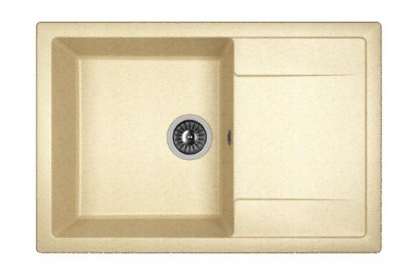 Мойка кухонная из литьевого мрамора Dr. Gans ТЕХНО 760 25.030.D0760.402 76*51 см. дюна