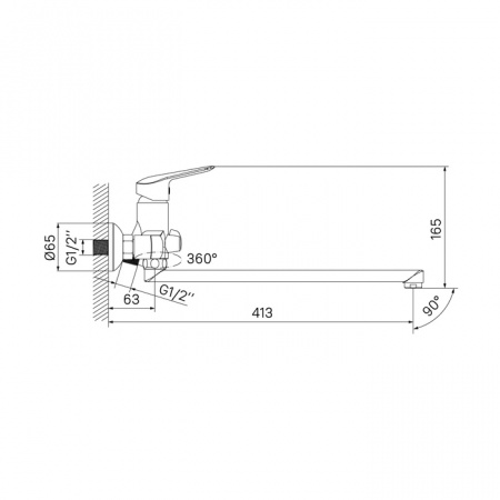 Смеситель IDDIS TORR TORSBL2i10WA универсальный 