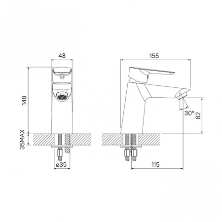 Смеситель IDDIS CLOUD CLOWG00i01 для раковины 