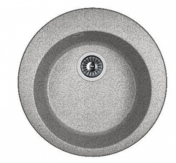 Мойка кухонная из литьевого мрамора Dr. Gans ГАЛА 25.010.B0510.409 51*51 см. базальт