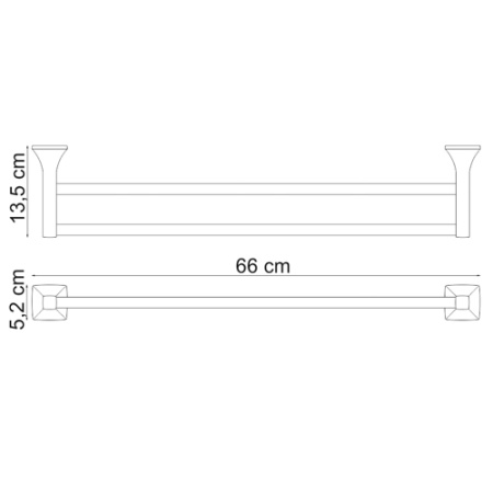 Полотенцедержатель WasserKRAFT WERN K-2540  