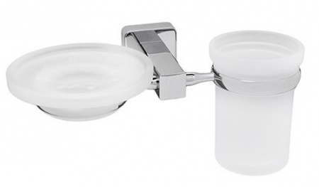 Стакан и мыльница навесной WasserKRAFT LIPPE K-6526  