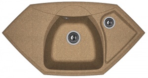 Мойка кухонная керамогранитная Florentina САРДИНИЯ 20.150.D0980.105 97,5*51 см. коричневый