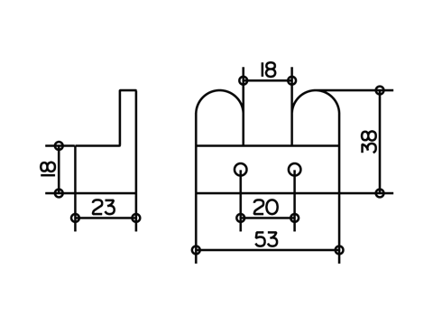 Крючок двойной Keuco EDITION 300 30015 010000  
