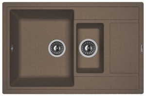 Мойка кухонная керамогранитная Florentina ЛИПСИ 780K 20.250.D0780.303 78*51 см. мокко