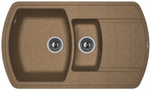 Мойка кухонная керамогранитная Florentina НИРЕ 760 20.205.D0860.105 86*51 см. коричневый