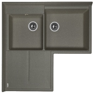 Мойка кухонная керамогранитная Florentina АДРИЯ 20.380.L0960.102 96*96 см. черный