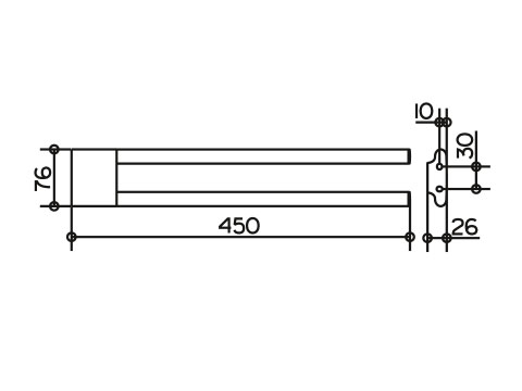 Полотенцедержатель Keuco EDITION 400 11518 010000  