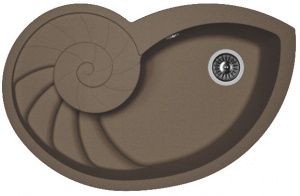 Мойка кухонная керамогранитная Florentina НАУТИЛУС 20.350.E0820.303 82*52 см. мокко