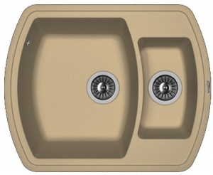 Мойка кухонная керамогранитная Florentina НИРЕ 630K 20.220.D0630.306 63*51 см. капучино