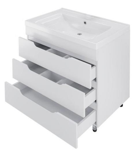 Тумба под раковину Mirsant QUADRO  80 см. 