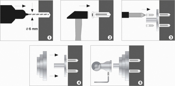 Дозатор жидкого мыла навесной WasserKRAFT AMMER K-7099  