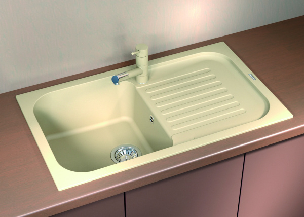 Мойка кухонная керамогранитная Florentina АРОНА 860 20.225.D0860.102 86*51 см. черный