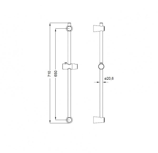 Штанга душевая IDDIS  A31552  