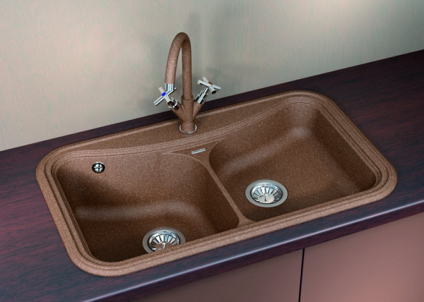 Мойка кухонная керамогранитная Florentina КРИТ 860 20.115.E0860.302 86*51 см. антрацит